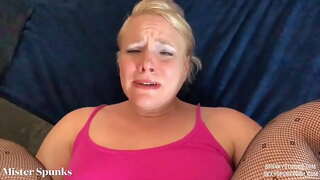 Blonde Gets First Anal ഒരു Cum in her Big Ass / Featuring SexySpunkyGirl