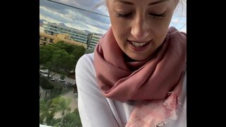 Fingering a climax i majorcan óstán ar an gailearaí!